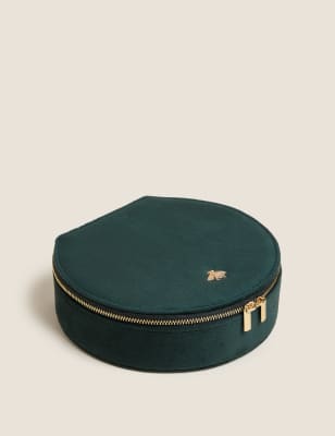 

M&S Collection Large Round Jewellery Box - Green, Green