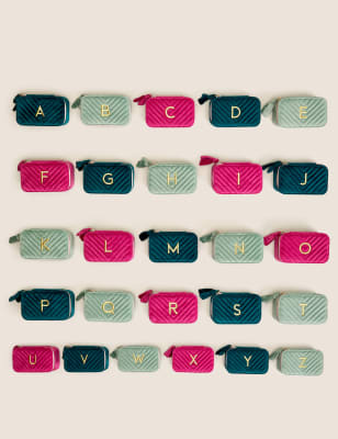 Alphabet Velvet Jewellery Box
