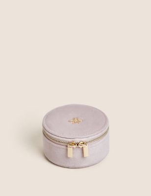 

M&S Collection Bee Small Velvet Jewellery Box - Light Pink, Light Pink