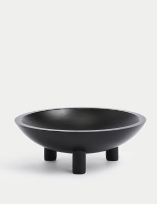 

M&S Collection Wooden Trinket Tray - Black, Black