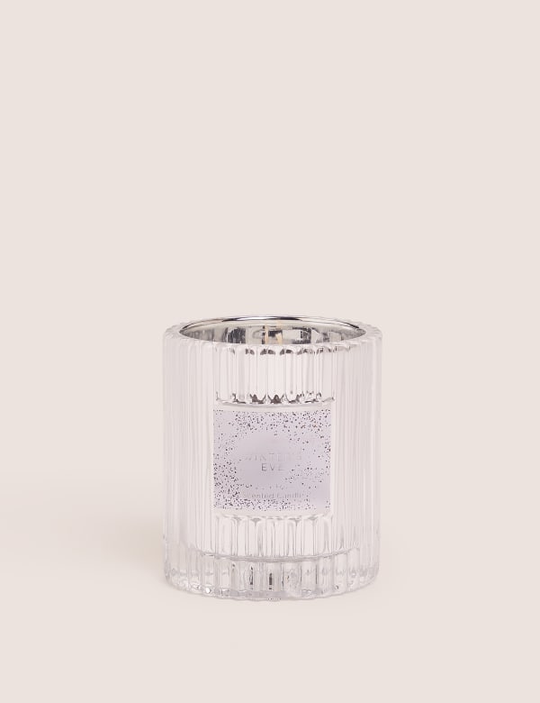 Winter S Eve Ridged Glass Candle M S