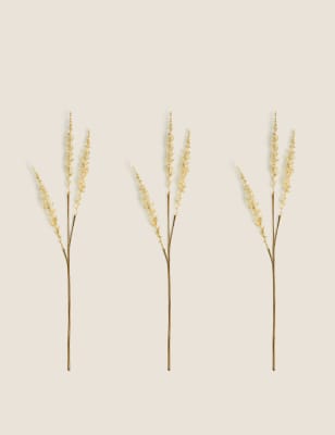 

Set of 3 Artificial Grass Single Stems - Natural, Natural