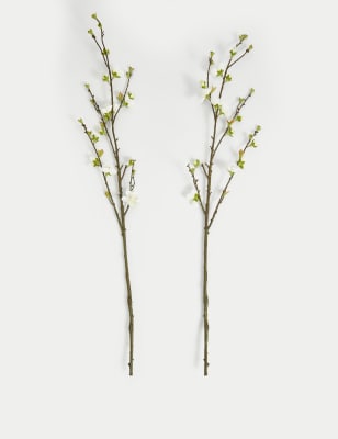 Set of 2 Artificial Blossom Single Stems