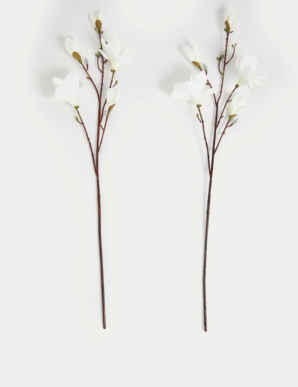 Set of 2 Artificial Magnolias Single Stem image 1