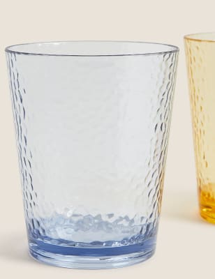 

M&S Collection Set of 4 Hammered Picnic Tumblers - Multi, Multi