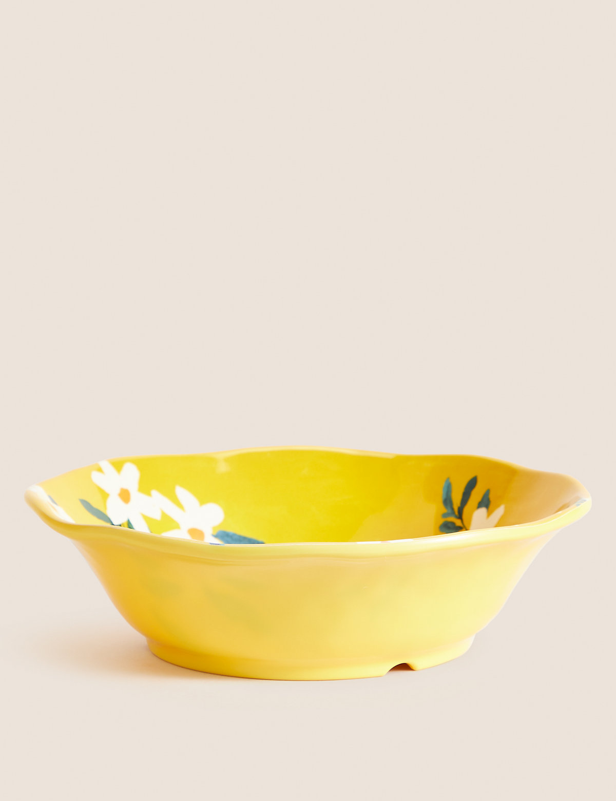 Set Of 4 Expressive Floral Picnic Pasta Bowls