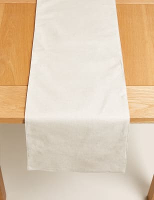 Cotton with Linen Table Runner