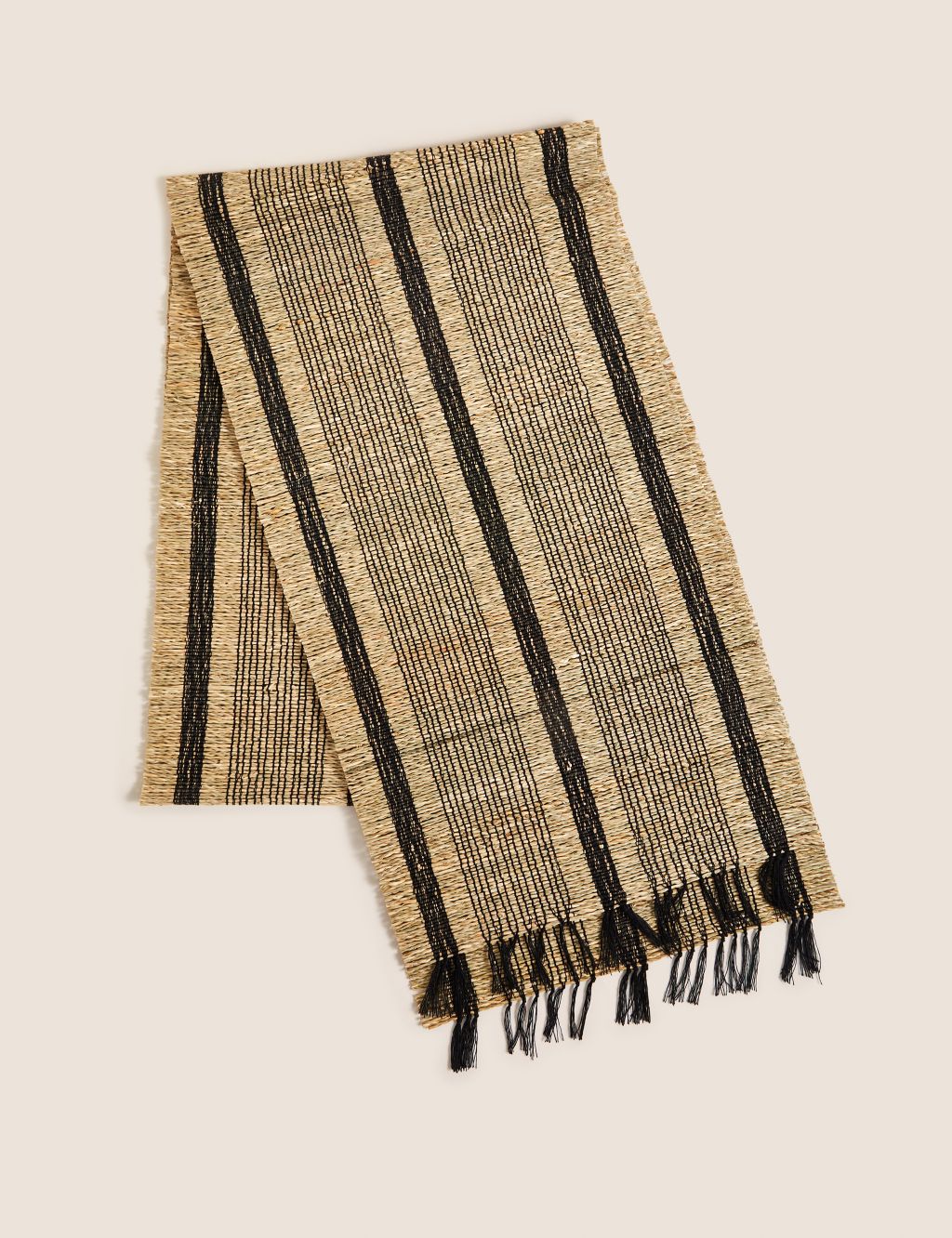 Striped Seagrass Table Runner