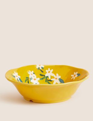 Expressive Floral Picnic Salad Bowl