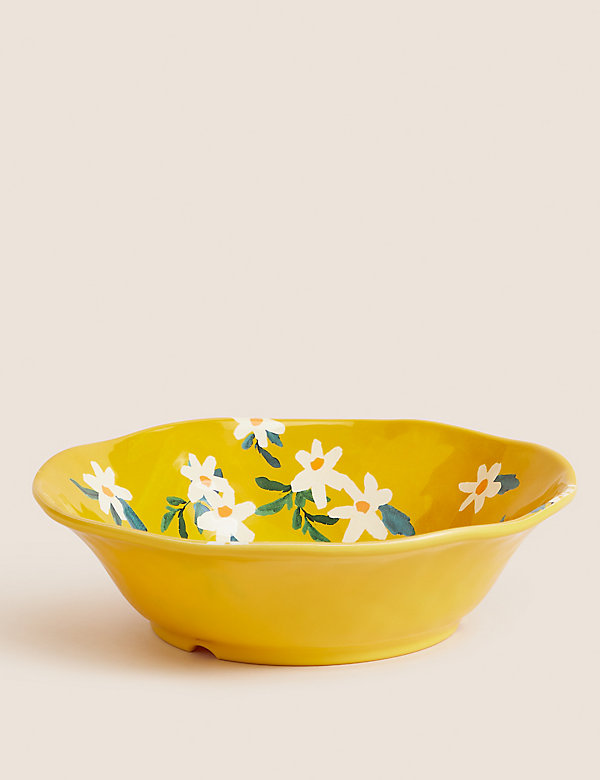 Expressive Floral Picnic Salad Bowl - AT