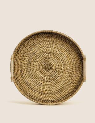 

M&S Collection Rattan-Tablett - Naturfarben, Naturfarben