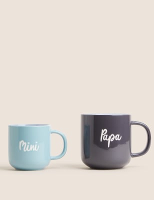 

M&S Collection Papa and Mini Me Mug Gift Set - Multi, Multi