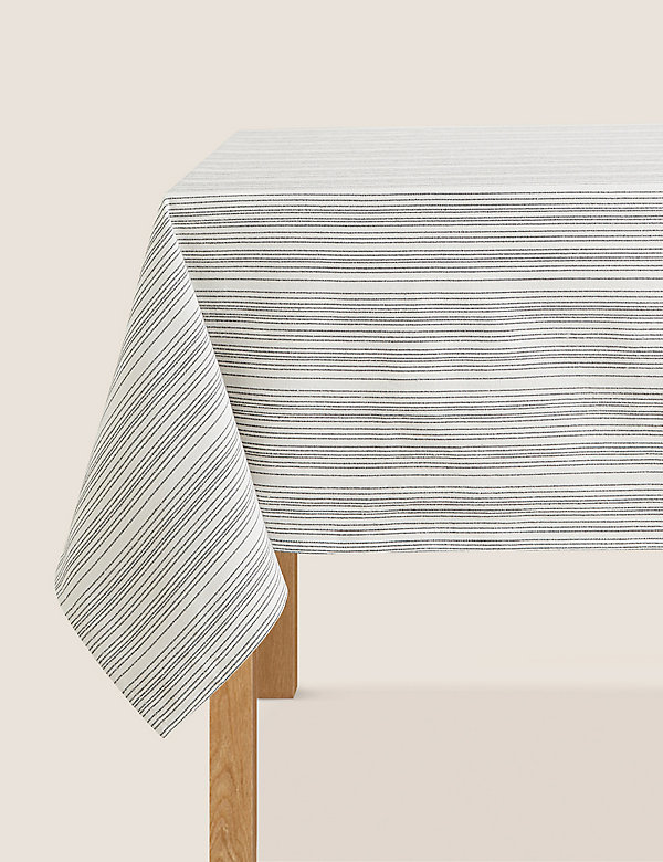 Pure Cotton Striped Tablecloth - GR