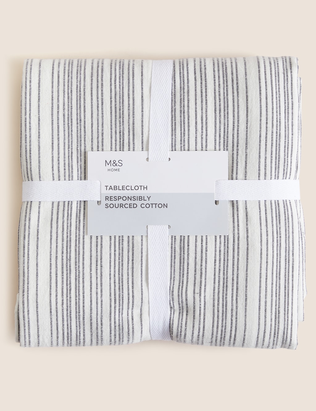 Pure Cotton Striped Tablecloth image 2