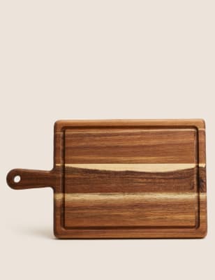 

M&S Collection Acacia Chopping Board with Handle - Wood, Wood