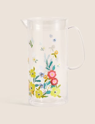 Expressive Floral Picnic Jug