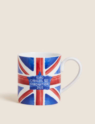 

M&S Collection Taza con la bandera del Reino Unido y diseño de la coronación - Multicolor, Multicolor