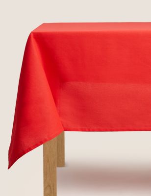 Pure Cotton Red Tablecloth