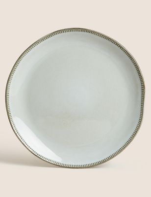 M&S X Fired Earth Stoneware Dinner Plate - Natural, Natural