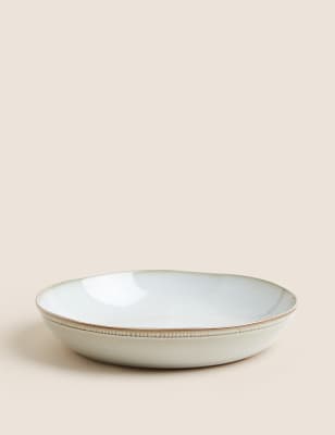 M&S X Fired Earth Stoneware Pasta Bowl - Natural, Natural