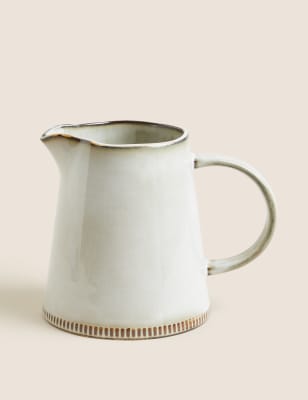 M&S X Fired Earth Stoneware Jug - Natural, Natural