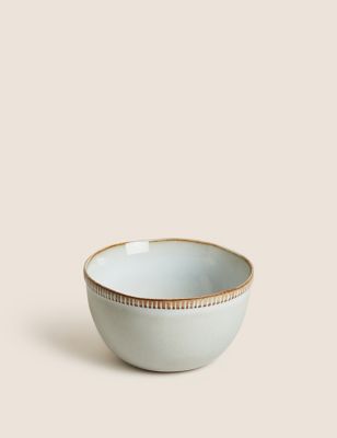 M&S X Fired Earth Stoneware Cereal Bowl - Natural, Natural