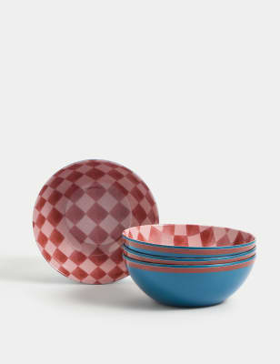 

M&S Collection Set of 4 Summer Resort Picnic Cereal Bowls - Multi, Multi