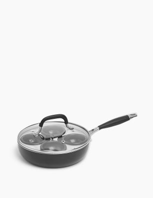 Pocheuse pour 4&nbsp;oeufs en aluminium noir