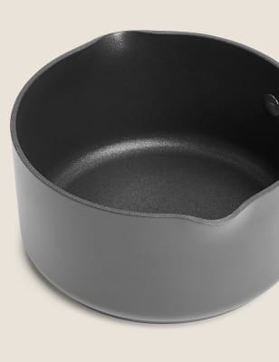 

M&S chef Hard Anodised 14cm Small Milk Pan - Black Mix, Black Mix