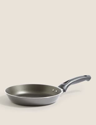 M&S Aluminium 20cm Small Non-Stick Frying Pan - Grey, Grey