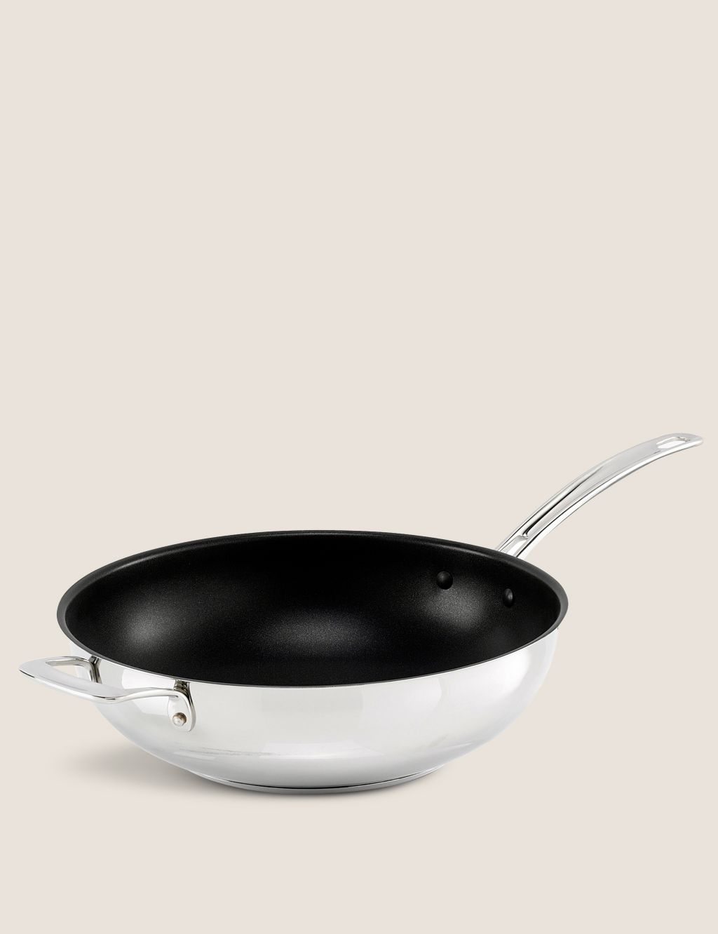 Stainless Steel 30cm Large Wok image 1