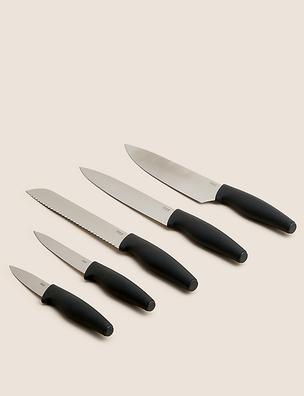 Set of 5 Soft Grip Knives - GR