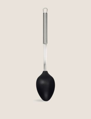 M&S Stainless Steel Solid Spoon - Silver, Silver