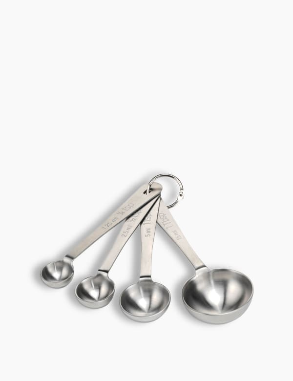 4 Stainless Steel Measuring Spoons M S