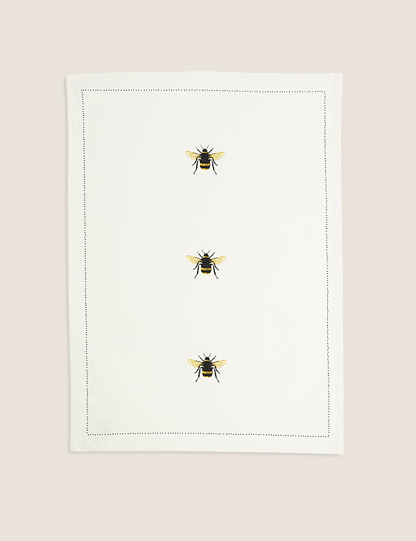 Set of 3 Pure Cotton Bee Tea Towels - MY