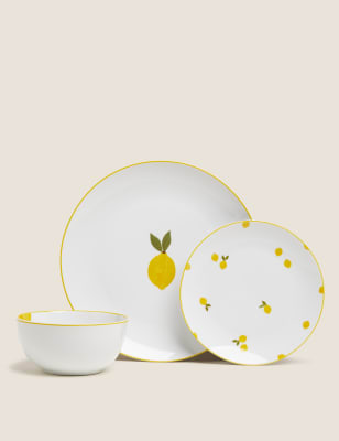 12 Piece Lemons Dinner Set