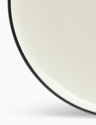 

M&S Collection Tribeca Rimmed Side Plate - Black Mix, Black Mix