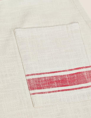 

M&S Collection Pure Cotton Striped Apron - Red, Red