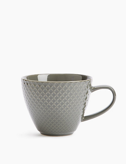Textured Charcoal Mug