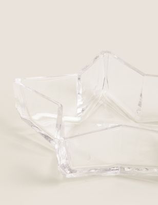 

M&S Collection Medium Glass Star Serving Bowl, No Colour