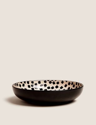 

M&S Collection Tribeca Stoneware Pasta Bowl - Black Mix, Black Mix