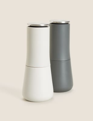 Joseph Joseph Milltop Salt and Pepper Mill Set - Grey, Grey