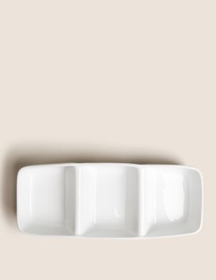 Maxim Porcelain Three Part Serving Bowl