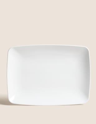 

M&S Collection Maxim Large Rectangular Platter - White, White