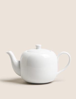 

M&S Collection Maxim Porcelain Teapot - White, White