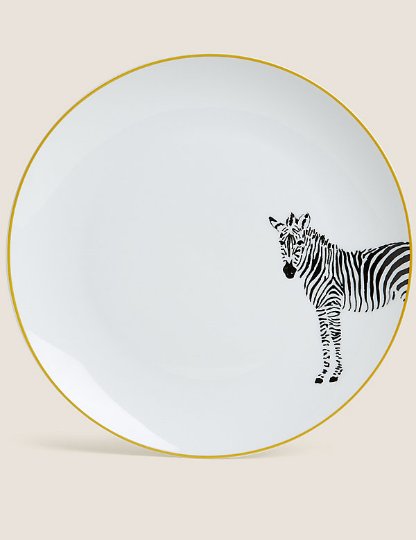 12 Piece Zebra Dinner Set - JE