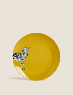 12 Piece Zebra Dinner Set