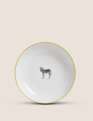 Set of 4 Zebra Pasta Bowls