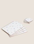 Set of 8 Floral Placemats & Coasters