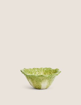 M&S Cabbage Nibble Bowl - Green, Green,White